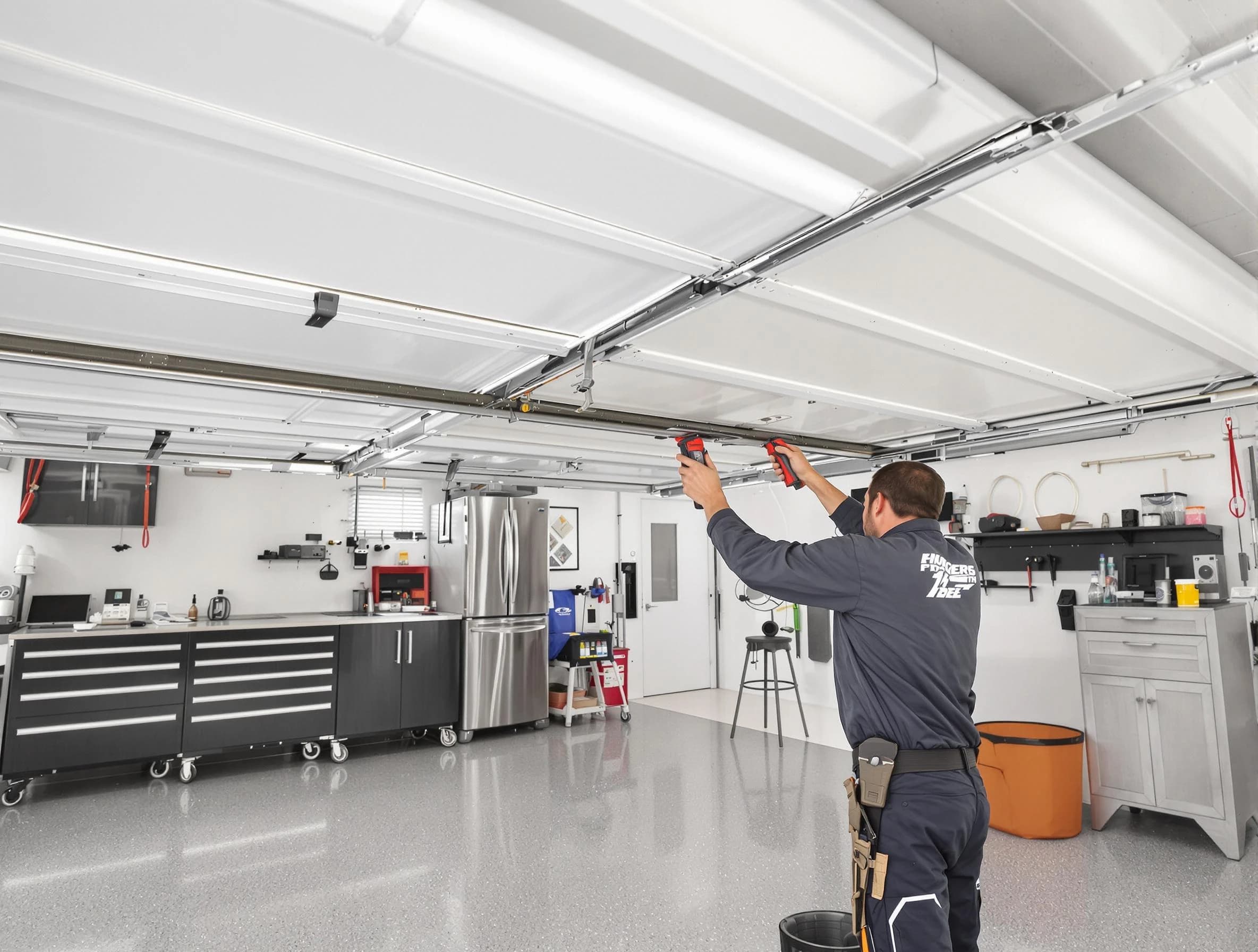 Overhead garage door repair service by Ross Garage Door Repair in Ross