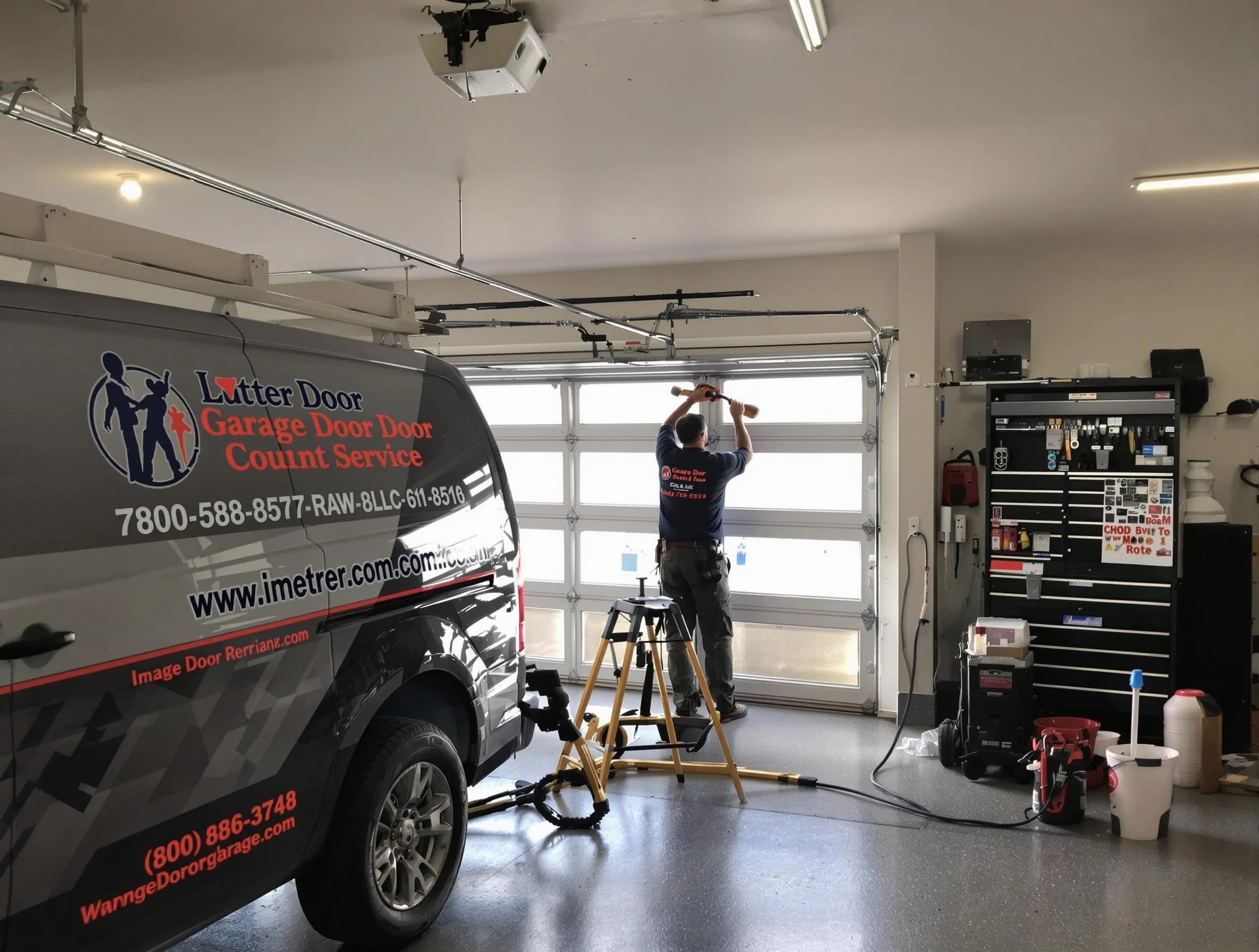 Ross Garage Door Repair rapid response team performing same-day repair in Ross