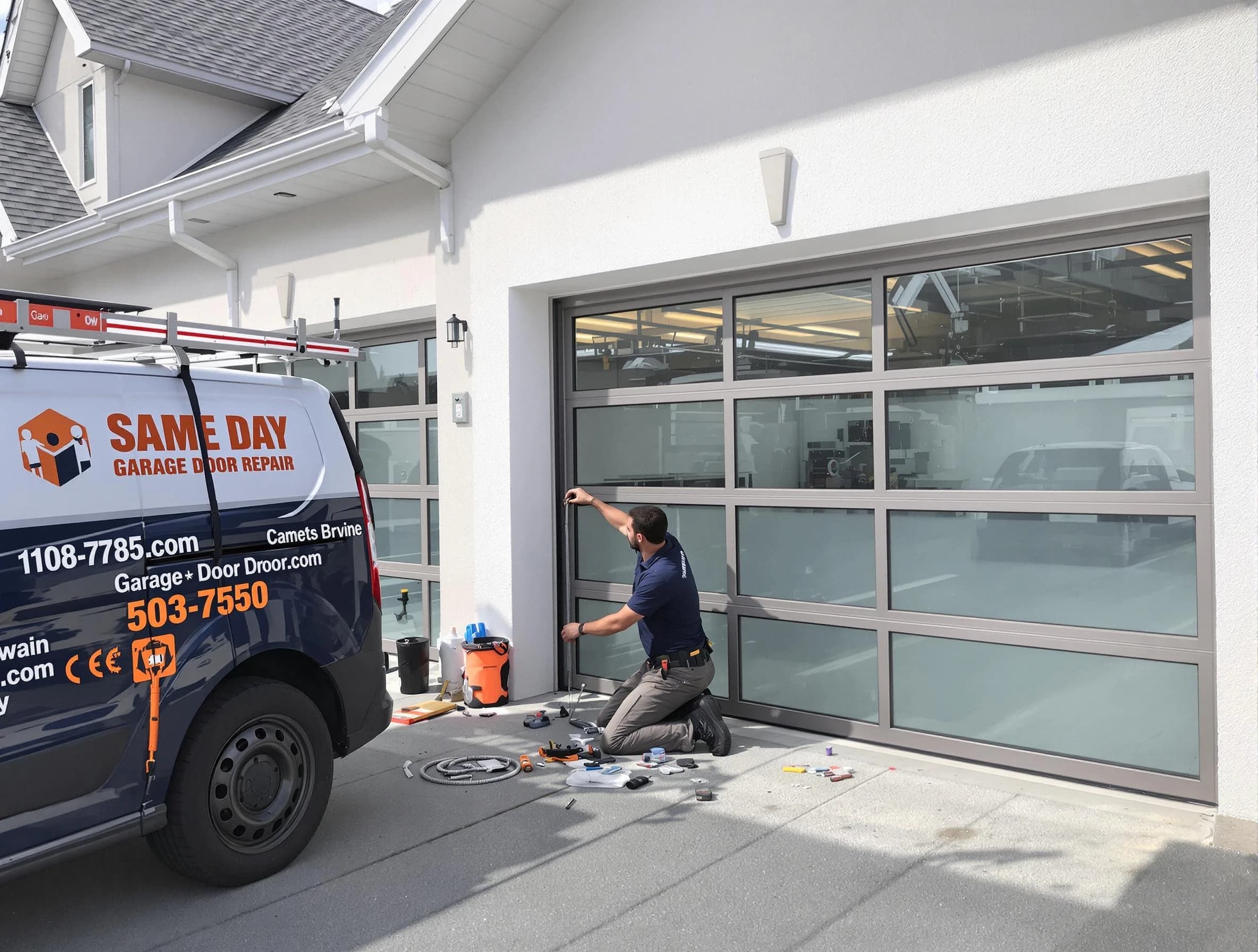 Same-day garage door repair service by Ross Garage Door Repair in Ross