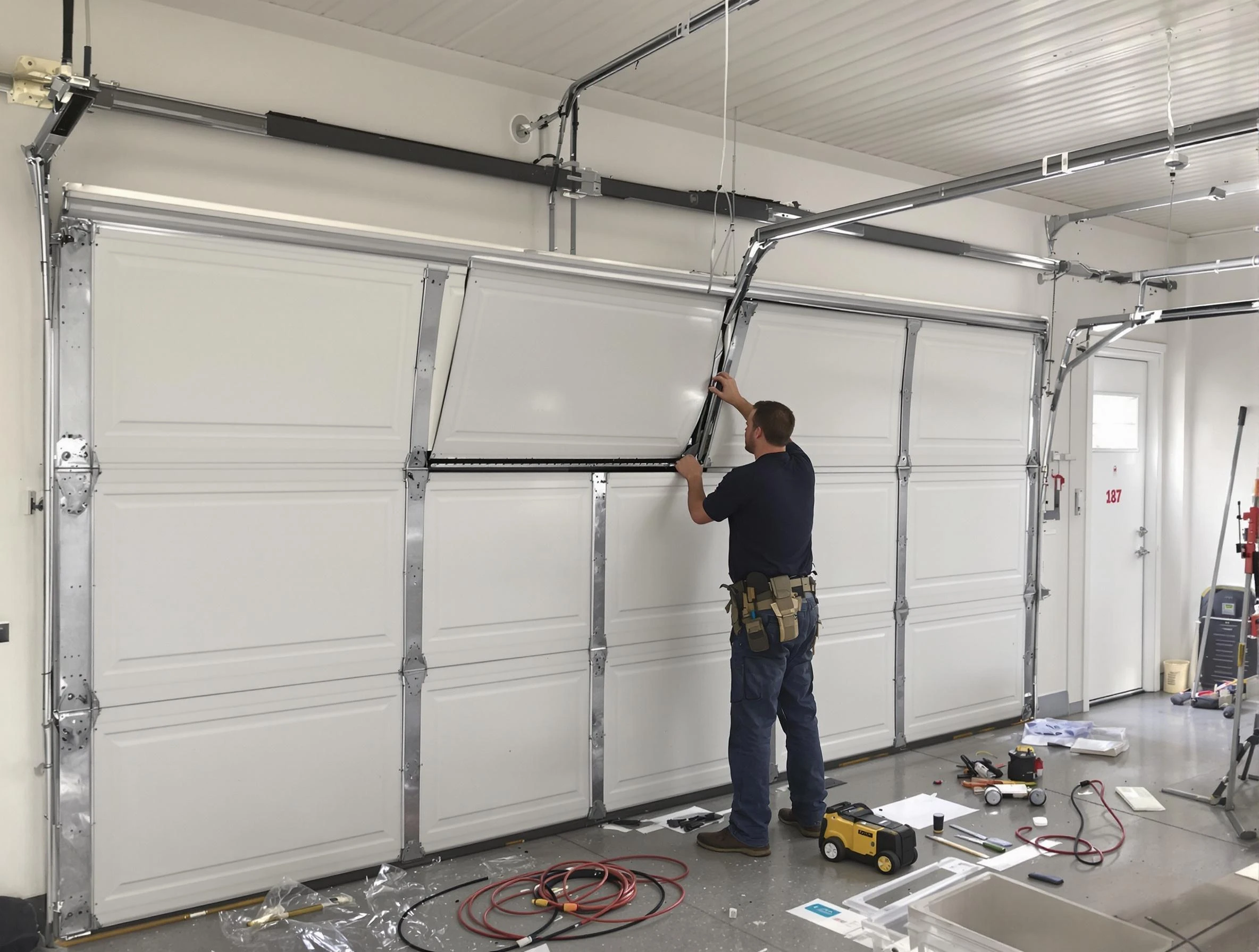 Garage Door Section Replacement in Ross
