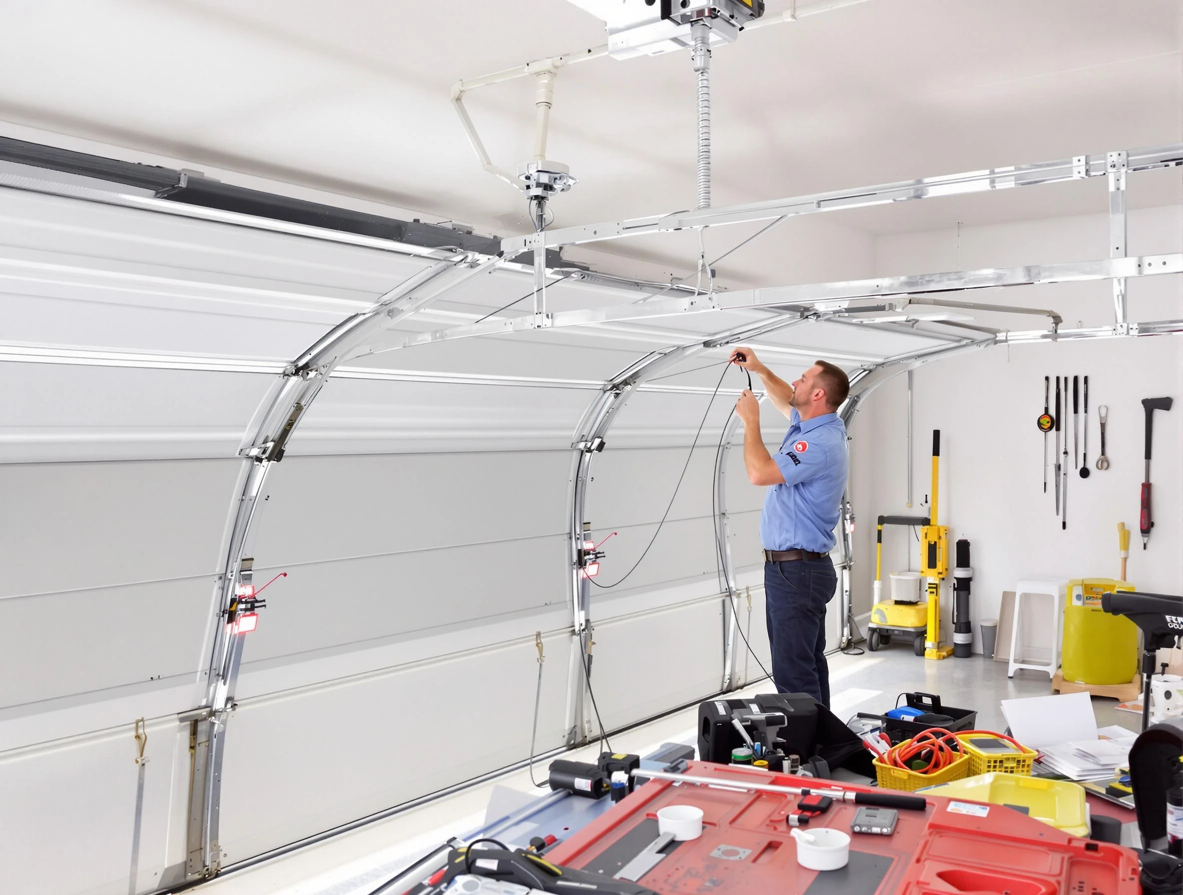 Garage door cable repair service by Ross Garage Door Repair in Ross
