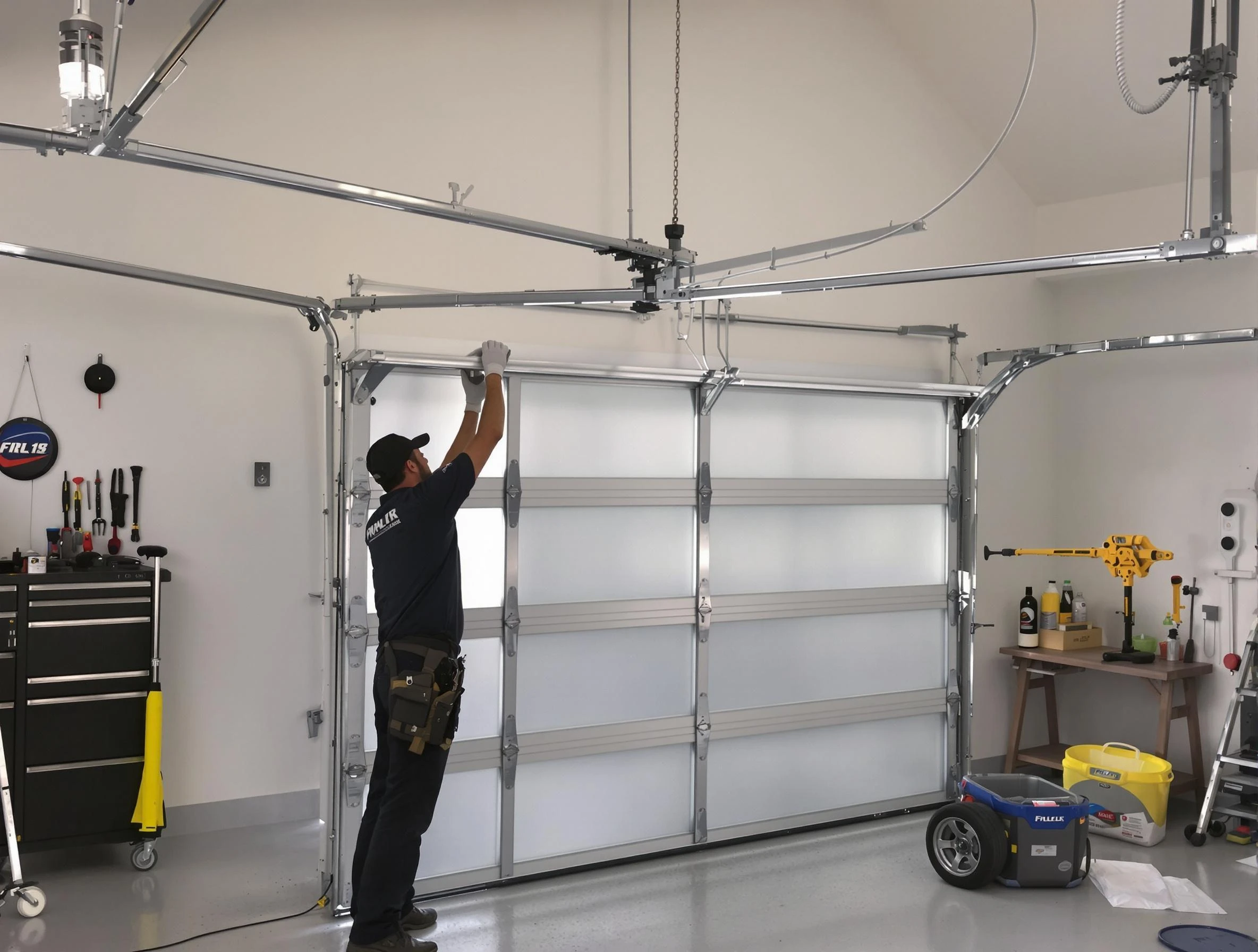 Ross Garage Door Repair certified team performing precision garage door installation in Ross