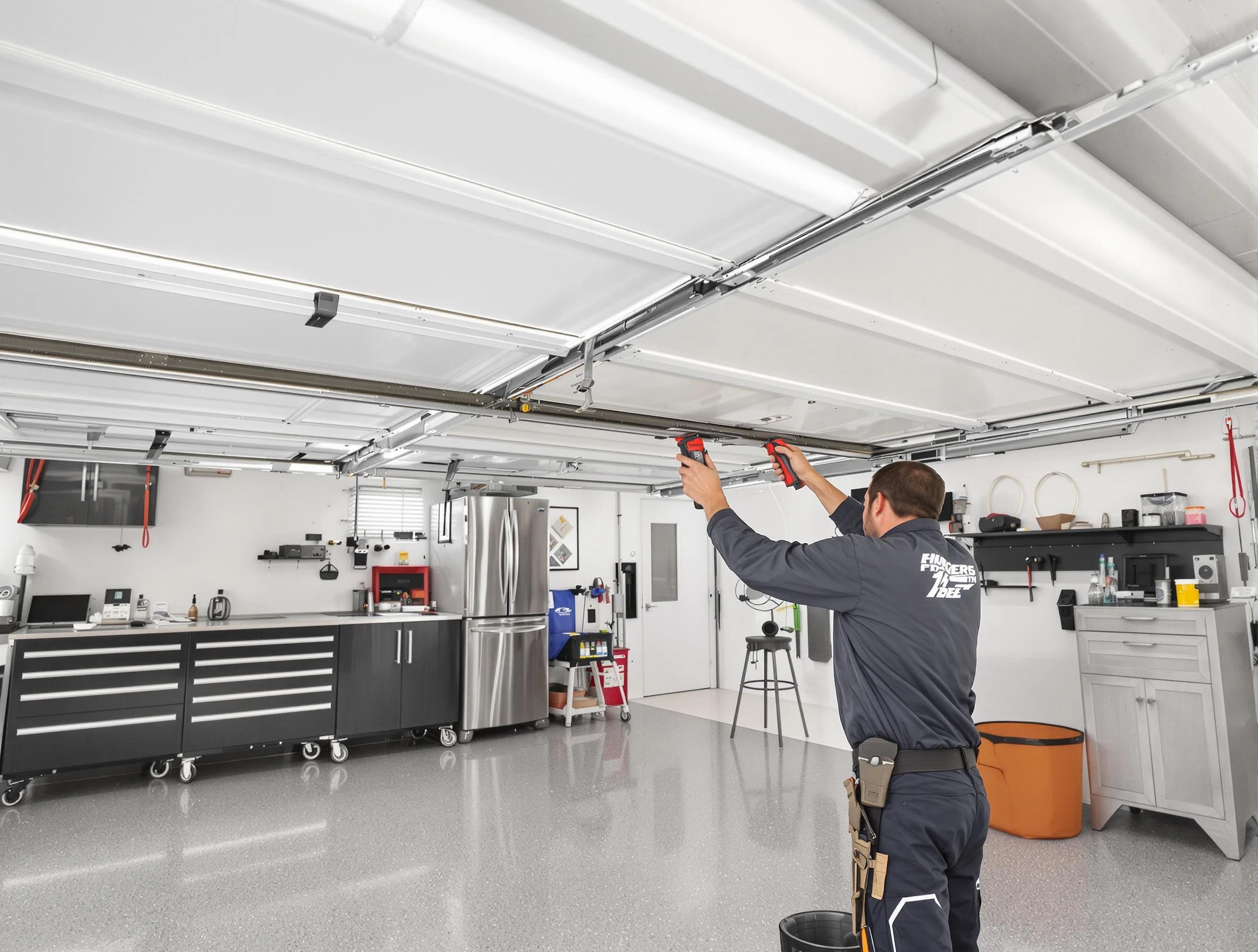 Overhead garage door repair service by Ross Garage Door Repair in Ross