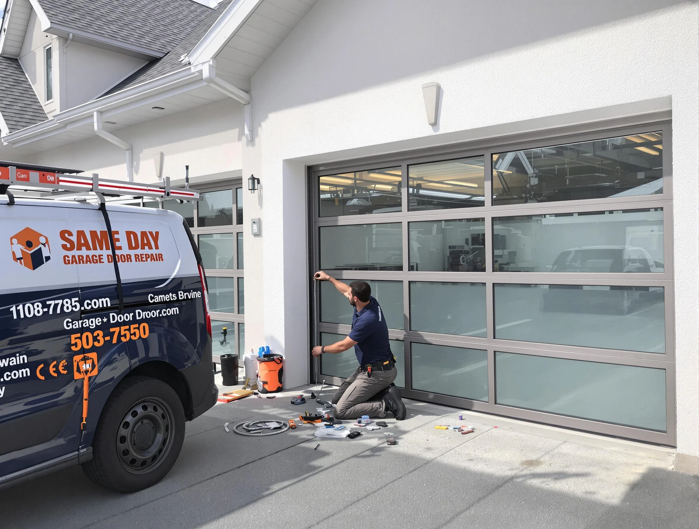 Same-day garage door repair service by Ross Garage Door Repair in Ross